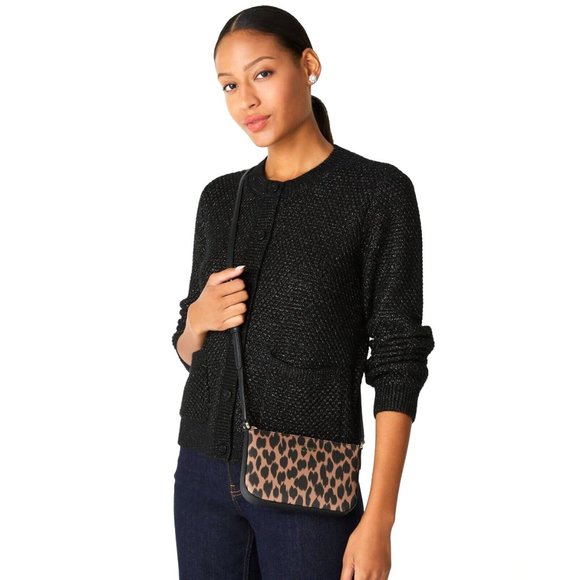 New Kate Spade Schuyler Small Crossbody Leopard Spotted Animal Print - Picture 2 of 5